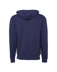 Холщовая толстовка с капюшоном из поликоттона и флиса на молнии Unixex / Толстовка с капюшоном Bella+canvas