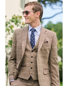 Пиджак из смесовой шерсти в клетку Next