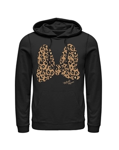 Мужская толстовка с капюшоном Disney Minnie Mouse с леопардовым принтом и бантом Licensed character