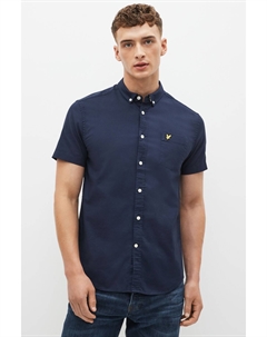 Оксфордская рубашка с короткими рукавами, синий Lyle & scott