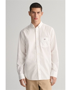 Рубашка из поплина стандартного кроя, белый Gant