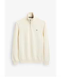 Хлопковый свитер на короткой молнии Casual Gant