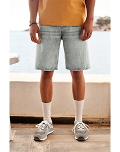 Джинсовые шорты оверсайз EDIT, серый Next