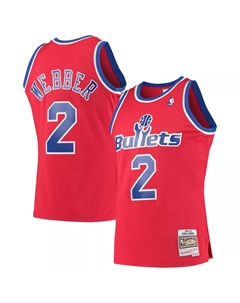 Мужская майка Chris Webber Red Washington Bullets Hardwood Classics 1994-95 Swingman Mitchell and ness