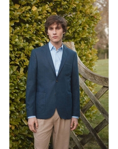 Блейзер из смесового льна, синий Next