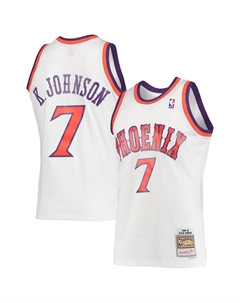 Мужская майка Kevin Johnson White Phoenix Suns 1989-90 Hardwood Classics Swingman Mitchell and ness