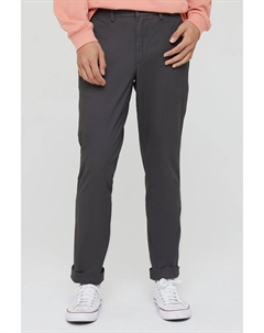 Базовые брюки-чиносы приталенного кроя, серый Gap