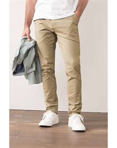 Узкие эластичные брюки-чиносы, серый Next