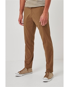 Стретч-чиносы, коричневый Next