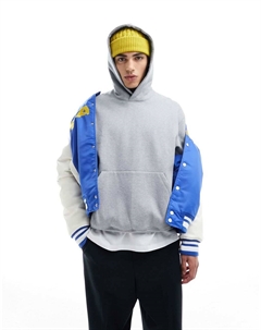 Тяжелая толстовка оверсайз серого цвета DESIGN Asos