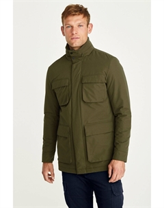 Водонепроницаемое пальто с четырьмя карманами, зеленый Next