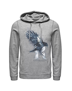Мужской пуловер с капюшоном акварельного цвета Ravenclaw Harry potter