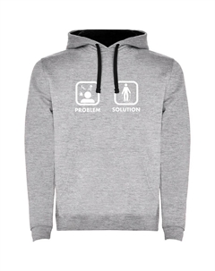 Худи Problem Solution Train Two-Colour, серый Kruskis