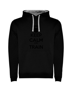 Худи Keep Calm And Train Two-Colour, черный Kruskis