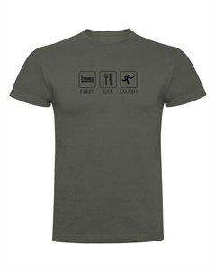 Футболка Sleep Eat And Smash, зеленый Kruskis