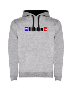 Худи Fishing Two-Colour, серый Kruskis