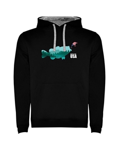 Худи Made In The USA Two-Colour, черный Kruskis