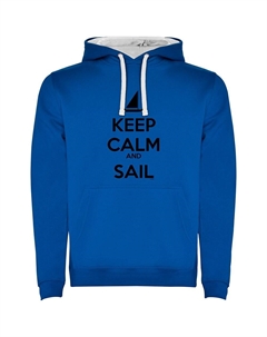 Худи Keep Calm And Sail Two-Colour, синий Kruskis