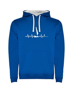 Худи Sailing Heartbeat Two-Colour, синий Kruskis