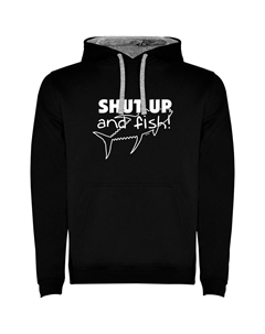Худи Shut up And Fish Two-Colour, черный Kruskis