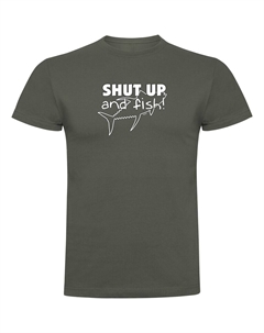 Футболка Shut up And Fish, зеленый Kruskis
