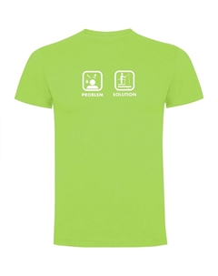 Футболка Problem Solution Fish, зеленый Kruskis