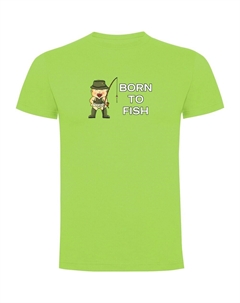 Футболка Born To Fish, зеленый Kruskis