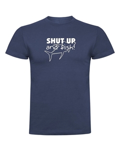 Футболка Shut up And Fish, синий Kruskis