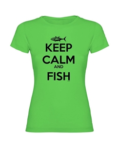 Футболка Keep Calm And Fish, зеленый Kruskis
