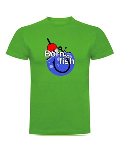 Футболка Born To Fish Hook, зеленый Kruskis