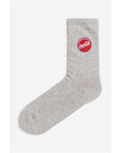 Носки с мотивом, серый H&m