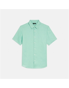 Рубашка с короткими рукавами Irving из непринужденного льна Theory