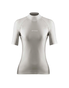 Рашгард Bossa Woman Short Sleeve, серебряный Orca