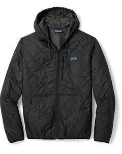 Утепленная толстовка-бомбер с ромбовидной стеганой отделкой — мужская, черный Patagonia