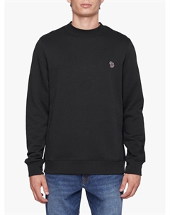 Джемпер из органического хлопка с вышивкой Zebra, черный Paul smith