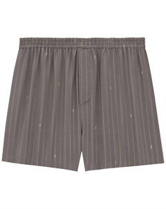 Шорты Stripe Shorts 'Grey/White', белый Saint laurent