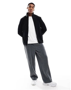 Флисовая кофта черного цвета Asos design