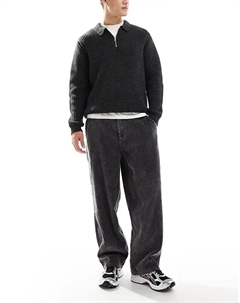 Свободные вельветовые брюки серого цвета Only & sons