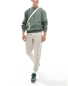 Укороченные брюки зауженного кроя кремового цвета Only & sons