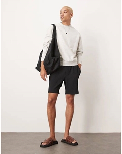 Толстовка свободного кроя оверсайз в сером меланжевом цвете Asos design