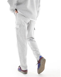 Брюки-карго прямого кроя в цвете светло-серый меланж Only & sons