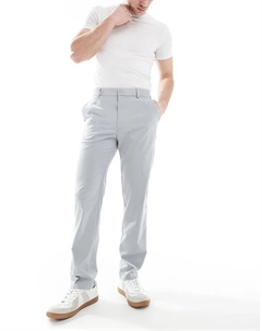 Элегантные облегающие брюки серого цвета Asos design