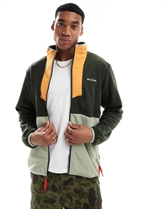 Флисовая кофта Sequoia Grove с застежкой-молнией зеленого цвета Columbia