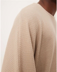 Очень свободный свитшот свободного кроя из серой меланжевой фактуры Asos design