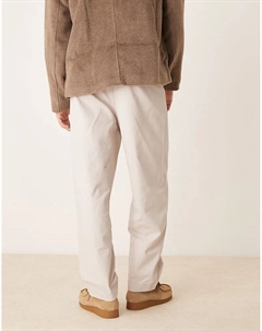 Брюки-баллоны с защипами серого цвета Asos design