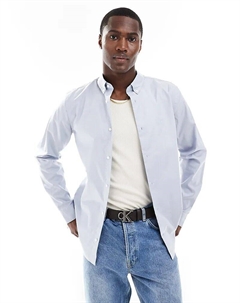 Рубашка оксфорд светло-голубого цвета Calvin klein