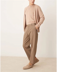 Свободный вязаный кардиган в каменном цвете — часть комплекта Asos design