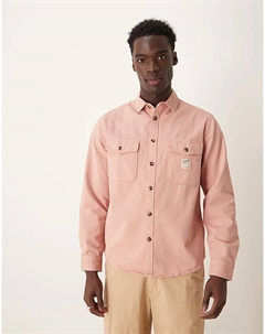 Верхняя рубашка с нашивкой розового цвета Asos design