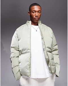 Куртка-пуховик свободного кроя цвета хаки Asos design