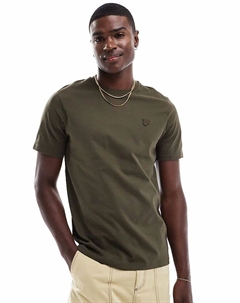 Футболка Tonal Eagle зеленого цвета Lyle & scott